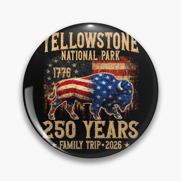 Item preview, Yellowstone National Park 250 Years Family Trip Bison designed and sold by elongatedjazz.