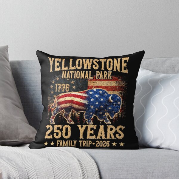 Item preview, Yellowstone National Park 250 Years Family Trip Bison designed and sold by elongatedjazz.