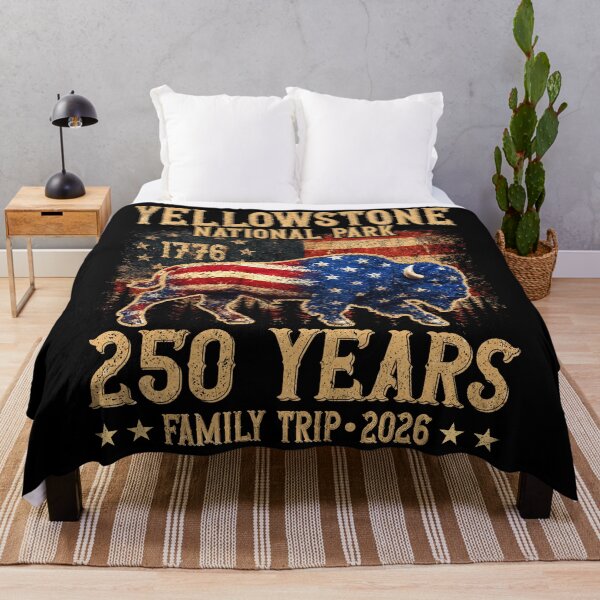 Item preview, Yellowstone National Park 250 Years Family Trip Bison designed and sold by elongatedjazz.