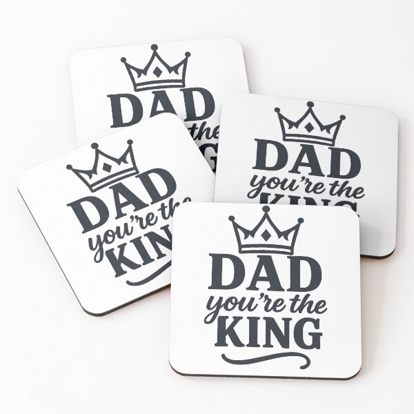 Item preview, Dad You're The King Father's Day Crown Typography Design designed and sold by Nuvoro Gifts.