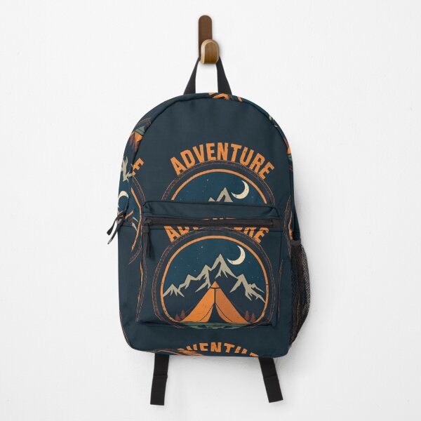 Item preview, Adventure Camping Tent Mountain Badge designed and sold by Evergreen Horizon Works.
