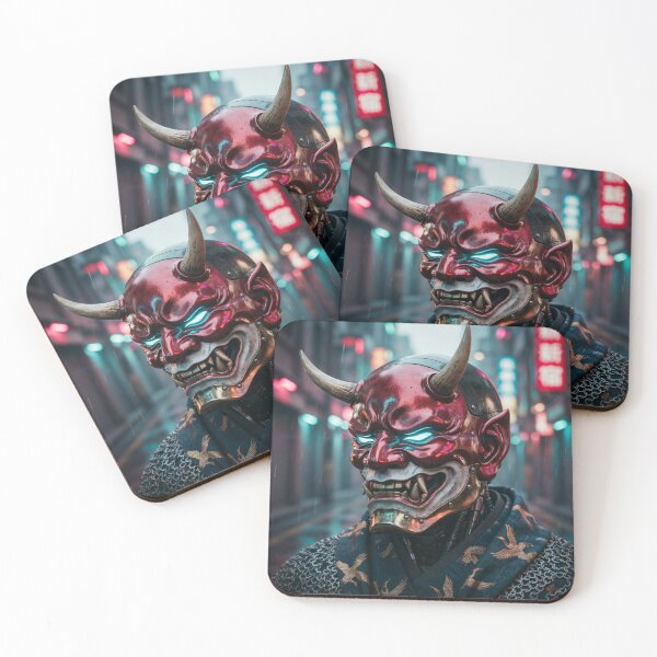 Item preview, Cyberpunk Oni Mask Tactical Demon Art designed and sold by PowerArtUa.