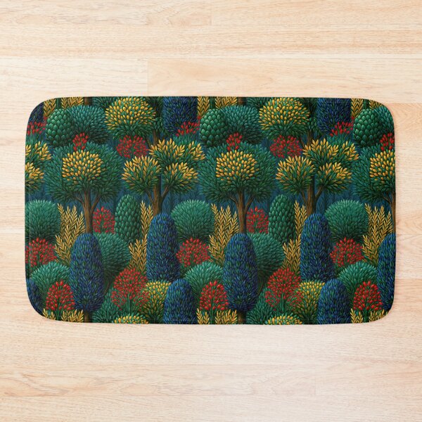 Item preview, Dense Green and Blue Abstract Forest Canopy designed and sold by Piotrek0001.