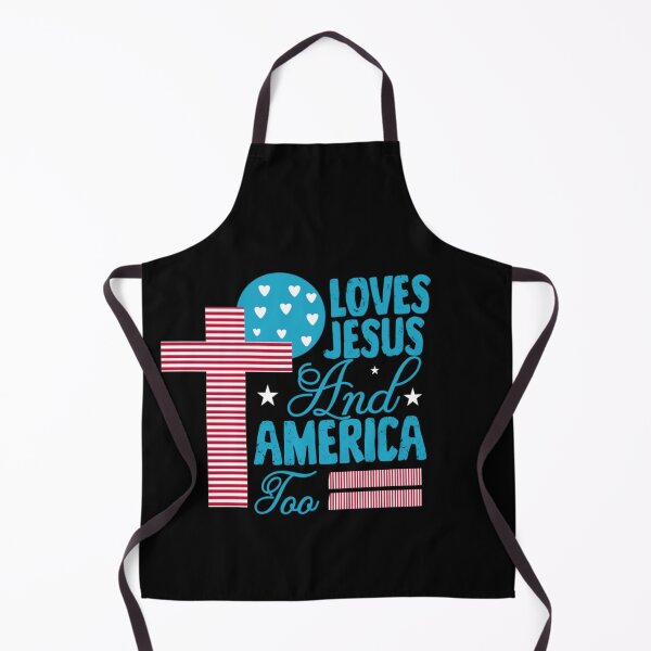 Item preview, Loves Jesus And America Too Christian Patriotic designed and sold by Abibless1998.