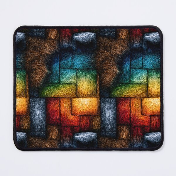 Item preview, Thick Woven Yarn Texture Colorful Blocks designed and sold by Piotrek0001.
