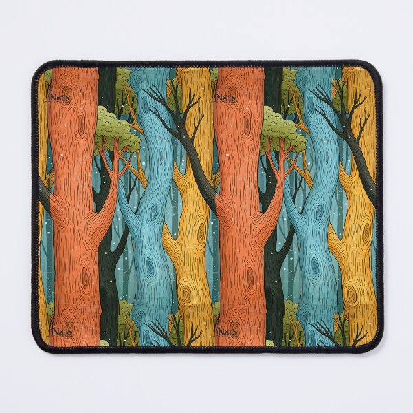 Item preview, Surreal Painted Forest with Blue and Orange Trees designed and sold by Piotrek0001.
