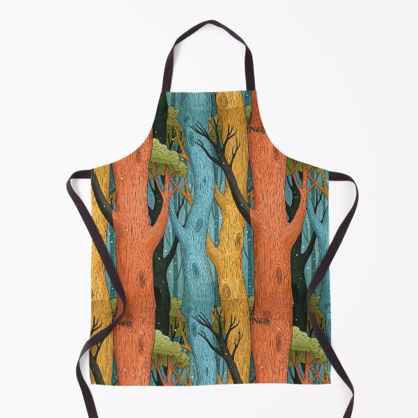 Item preview, Surreal Painted Forest with Blue and Orange Trees designed and sold by Piotrek0001.