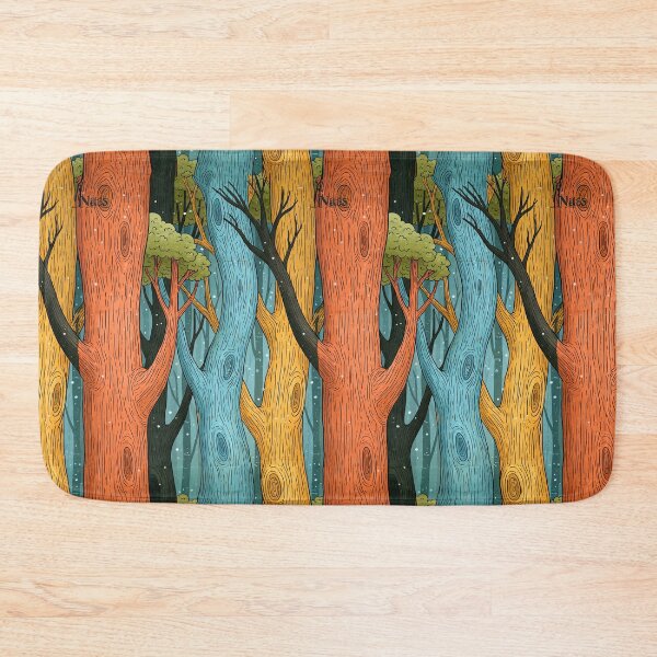 Item preview, Surreal Painted Forest with Blue and Orange Trees designed and sold by Piotrek0001.