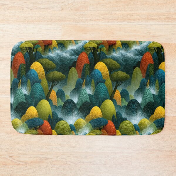 Item preview, Stylized Colorful Trees and Hills Landscape designed and sold by Piotrek0001.