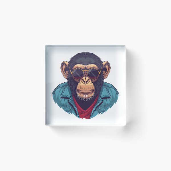 Item preview, Cool Chimp with Sunglasses — Streetwear Monkey Art designed and sold by Luna-Flow.