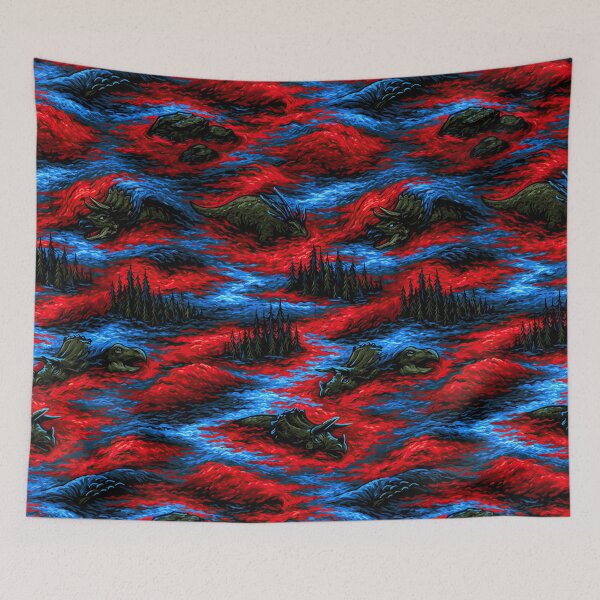 Item preview, Abstract Red and Blue Liquid Lava Texture designed and sold by Piotrek0001.