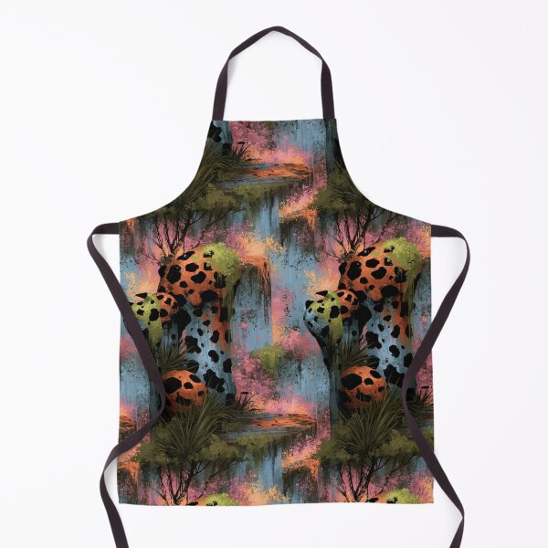 Item preview, Surreal Leopard Print Trees in Dark Forest designed and sold by Piotrek0001.