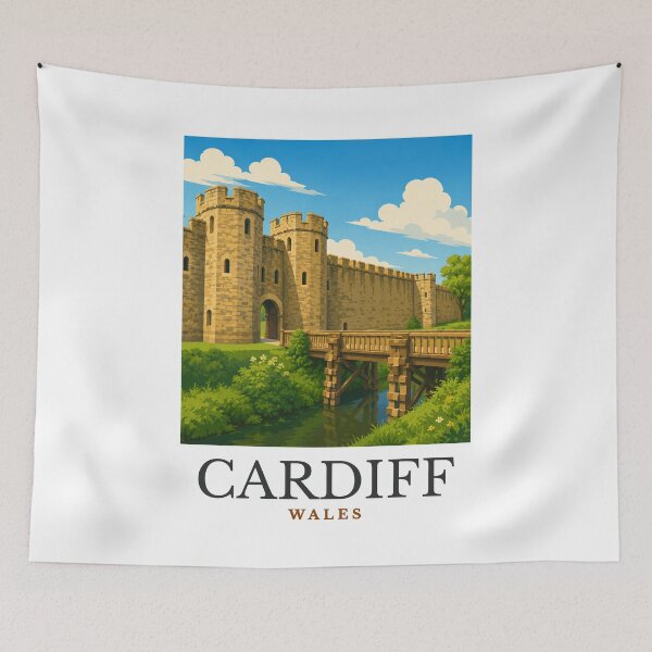 Item preview, Cardiff - Wales designed and sold by GoodOldVintage.