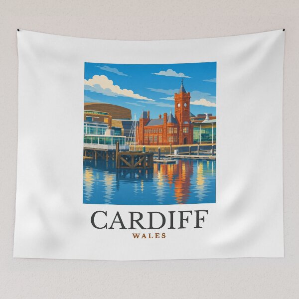 Item preview, Cardiff - Wales designed and sold by GoodOldVintage.