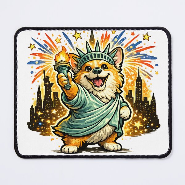 Item preview, Liberty Corgi Freedom Pup designed and sold by PatiImagination.