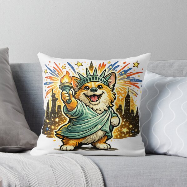 Item preview, Liberty Corgi Freedom Pup designed and sold by PatiImagination.
