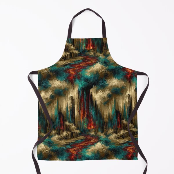 Item preview, Abstract Swirling Gold and Turquoise Paint designed and sold by Piotrek0001.
