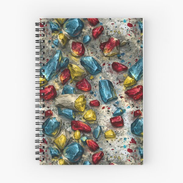 Item preview, Colorful Gems and Stones on Grey Texture designed and sold by Piotrek0001.