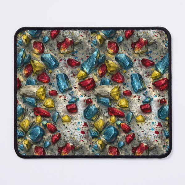 Item preview, Colorful Gems and Stones on Grey Texture designed and sold by Piotrek0001.