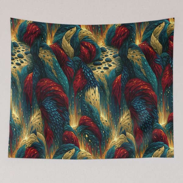 Item preview, Deep Blue and Gold Swirling Feather Texture designed and sold by Piotrek0001.