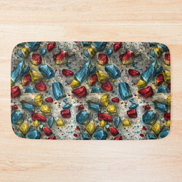 Item preview, Colorful Gems and Stones on Grey Texture designed and sold by Piotrek0001.