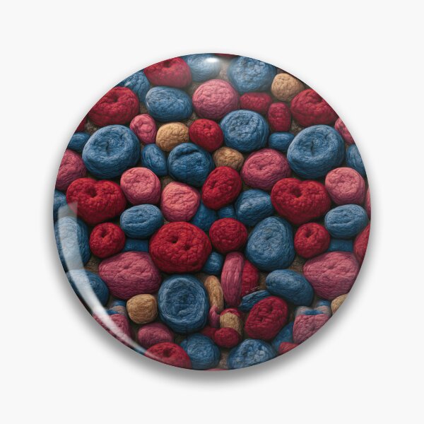 Item preview, Bright Red and Blue River Pebbles Pattern designed and sold by Piotrek0001.