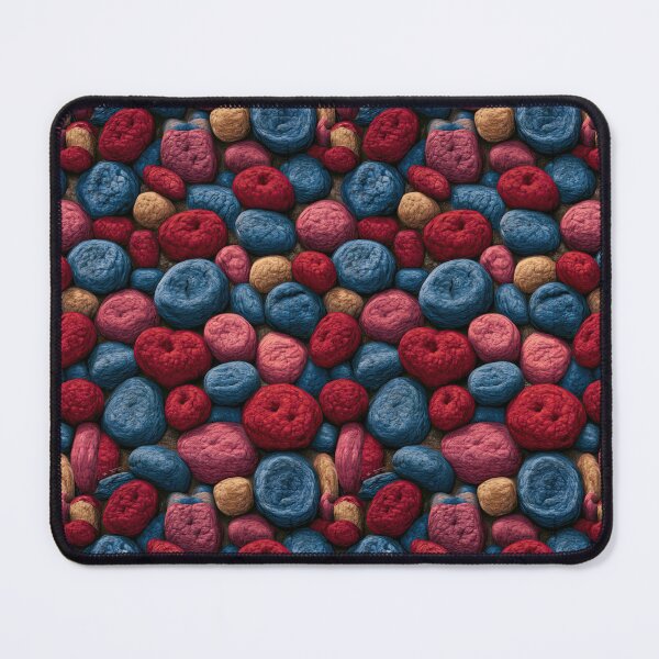 Item preview, Bright Red and Blue River Pebbles Pattern designed and sold by Piotrek0001.