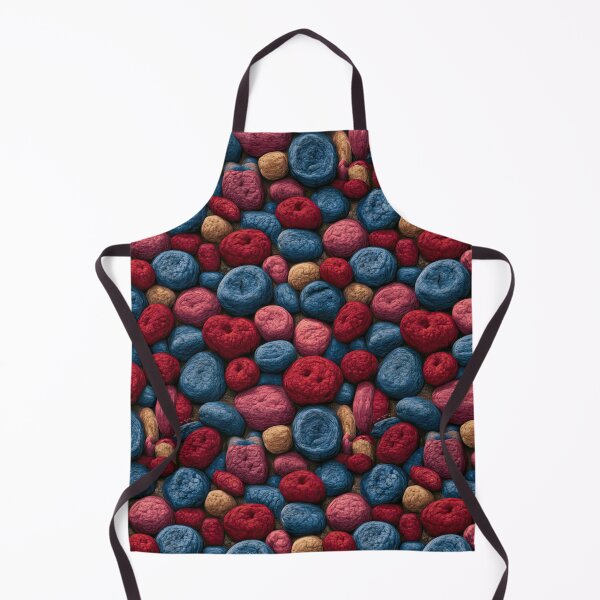 Item preview, Bright Red and Blue River Pebbles Pattern designed and sold by Piotrek0001.