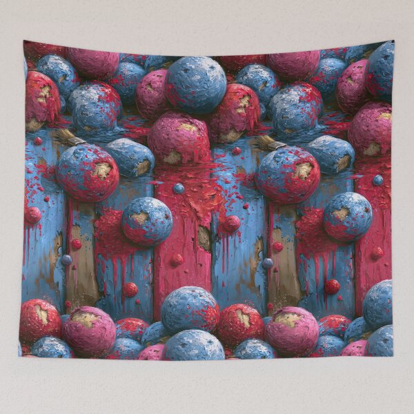 Item preview, Surreal Blue and Pink Planets Texture designed and sold by Piotrek0001.