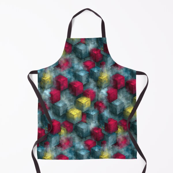Item preview, Abstract Blue and Pink Geometric Cubes designed and sold by Piotrek0001.