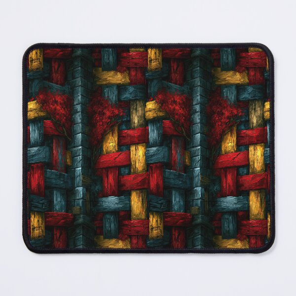 Item preview, Thick Red Blue and Yellow Woven Fabric designed and sold by Piotrek0001.