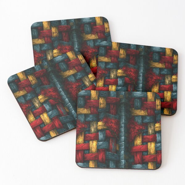 Item preview, Thick Red Blue and Yellow Woven Fabric designed and sold by Piotrek0001.