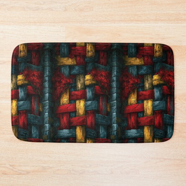 Item preview, Thick Red Blue and Yellow Woven Fabric designed and sold by Piotrek0001.