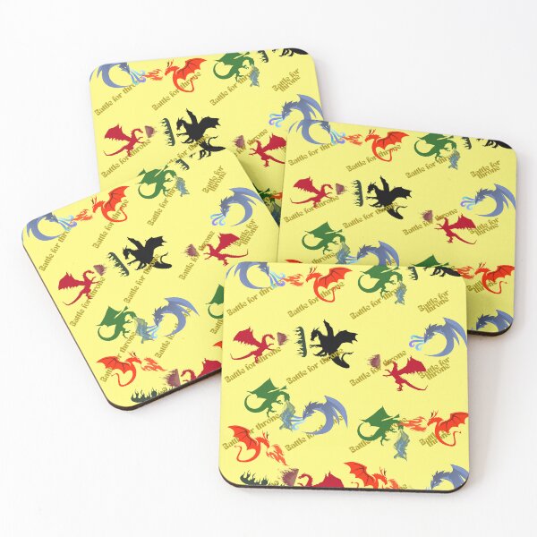 Item preview, Colorful Dragon Battle Pattern Design |Fantasy Dragon Battle Repeating Pattern designed and sold by SubhAksara.