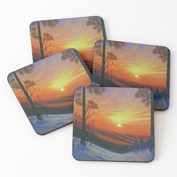 Item preview, Sunset Over Snowy Forest designed and sold by Stephen Binley.