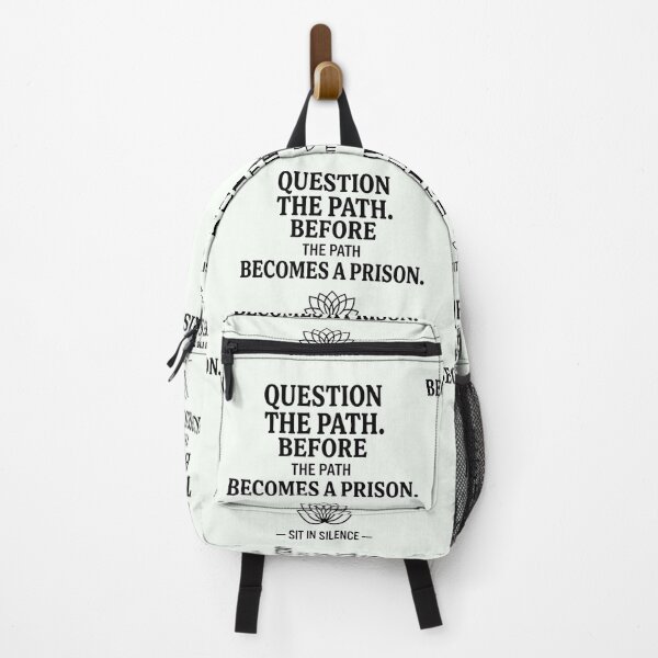 Item preview, Question The Path Before It Becomes A Prison | Minimalist Mindset Quote. designed and sold by SitInSilence24.