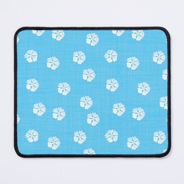 Item preview, White cornflowers with linen texture designed and sold by studiodrchicken.