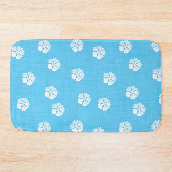 Item preview, White cornflowers with linen texture designed and sold by studiodrchicken.