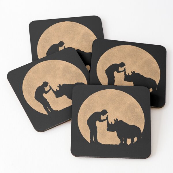 Item preview, Funny Rhinoceros Fathers Day Full Moon Mom Dad Kids designed and sold by FurryHavenPH.