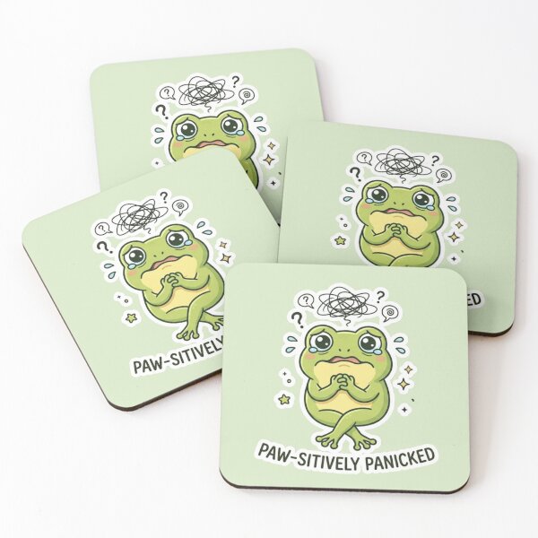 Item preview, Paw-sitively Panicked – Overstimulated frog designed and sold by Safe Haven Pets.