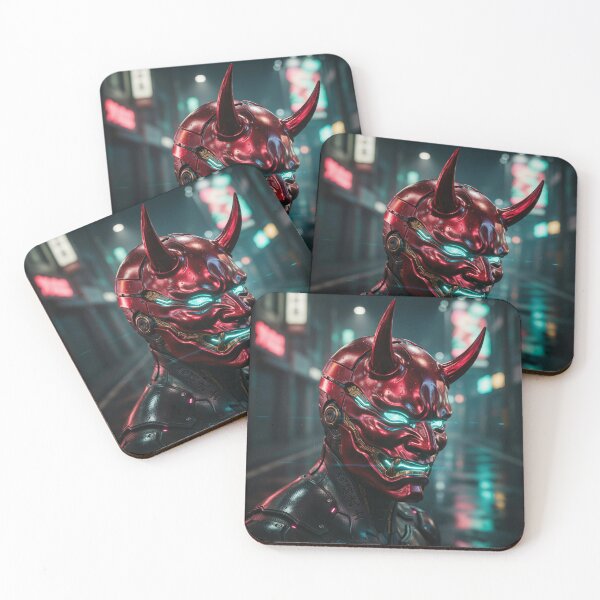 Item preview, Cyber Samurai Oni Mask Armor Art designed and sold by PowerArtUa.
