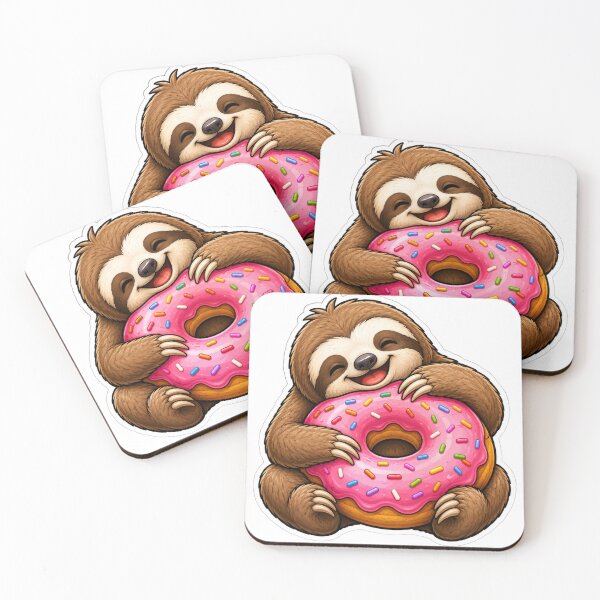 Item preview, Donut Sloth designed and sold by Wild Horizon Studio.
