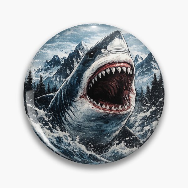 Item preview, Great White Shark Mountain Storm designed and sold by MCNovaStudio.