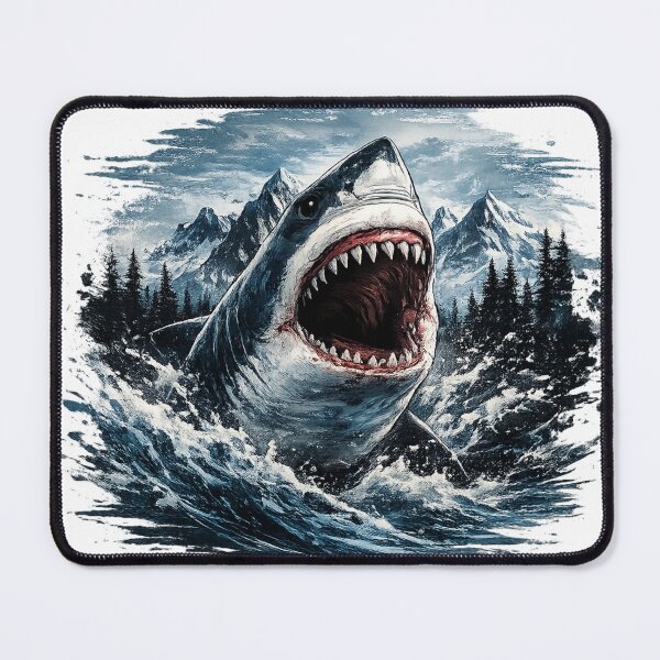 Item preview, Great White Shark Mountain Storm designed and sold by MCNovaStudio.