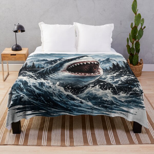 Item preview, Great White Shark Mountain Storm designed and sold by MCNovaStudio.