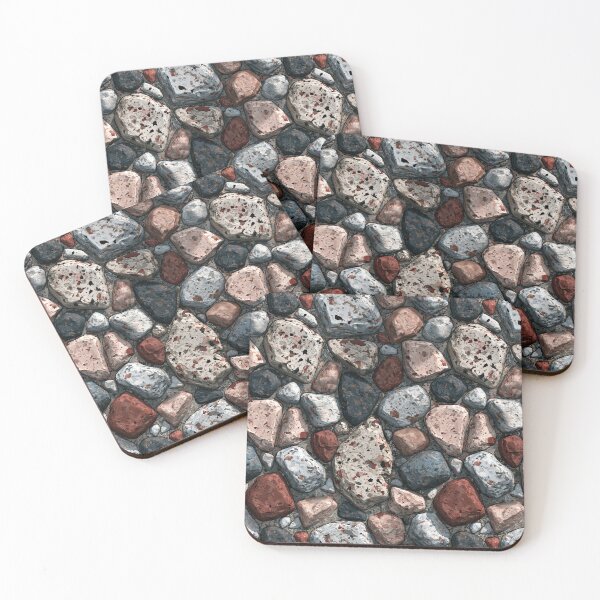 Item preview, Natural Grey and Brown Stone Wall Mosaic designed and sold by Piotrek0001.
