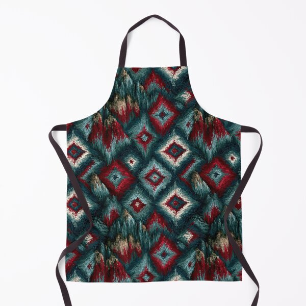 Item preview, Red and Blue Diamond Ikat Geometric Pattern designed and sold by Piotrek0001.