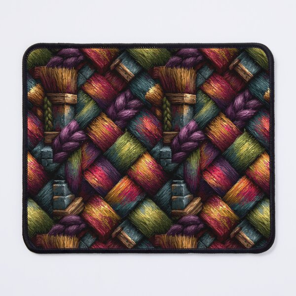 Item preview, Colorful Thick Braided Yarn Textile Pattern designed and sold by Piotrek0001.
