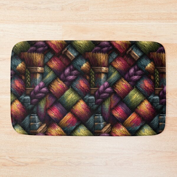 Item preview, Colorful Thick Braided Yarn Textile Pattern designed and sold by Piotrek0001.
