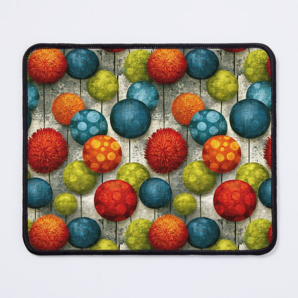 Item preview, Bright Orange and Green Fluffy Pom Poms designed and sold by Piotrek0001.